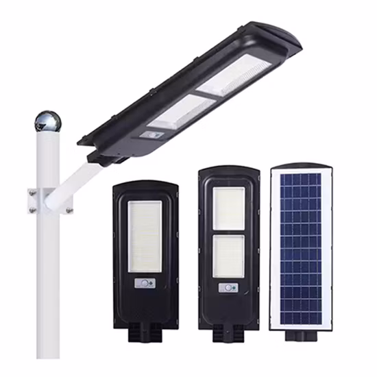 Lámpara solar LED de 40W 80W 120W para iluminación exterior de pared de farola de jardín