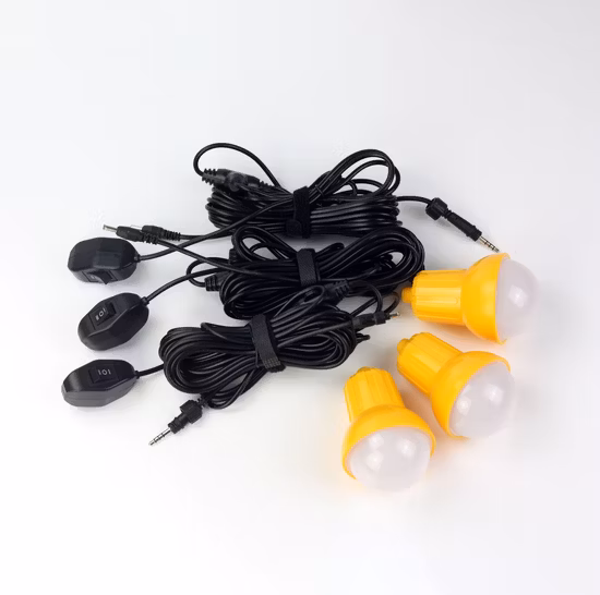 Sistema de iluminación doméstico de energía solar USB portátil con cargadores de teléfonos móviles (5W/10W)